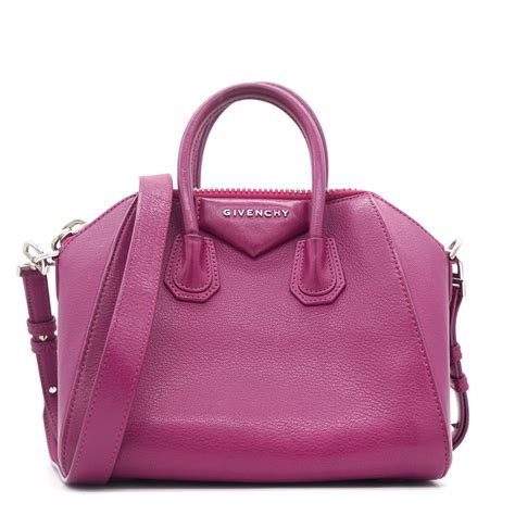 givenchy antigona orchid purple|GIVENCHY Sugar Goatskin Mini Antigona Orchid Purple.